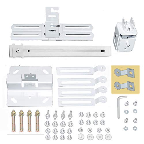 Coret Projector Drop Ceiling Mount Wall Mount, Universal Hanger Projector Wall Mount Shelf Holder,Adjustable Height Pole Mount Wall Projector Mount For Epson Optoma Benq,Hold Up To 33 Lbs (White) #TOP3