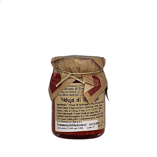 ‘Nduja + Terrakotta-Wärmer (Scalda ‘Nduja) – Handgefertigte Keramik in Schweinchen-Form | Authentische Kalabrische Küche | Hergestellt in Italien von Delizie Vaticane di Tropea