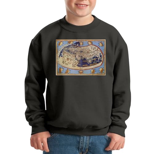 Sweatshirt enfant carte de Ptolémée aux finitions soignées