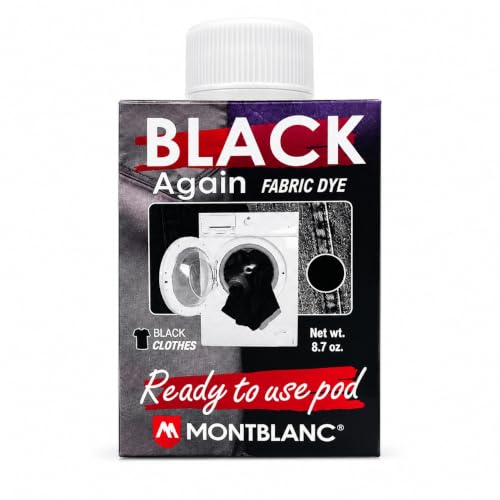 Anilinas Fabric Dye Renewal Black - Suitable for Washing Machine Use, All-in-One Fabric Dye for Easy Clothing Renewal - Use for 500g of Clothes
