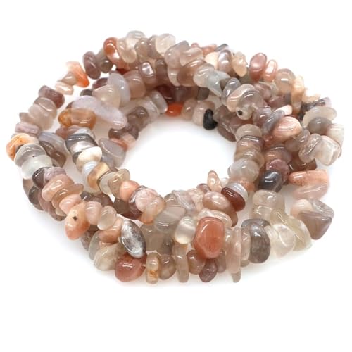 Perles de cristal orange pour fabriquer vos propres bracelets en gravier irrégulier