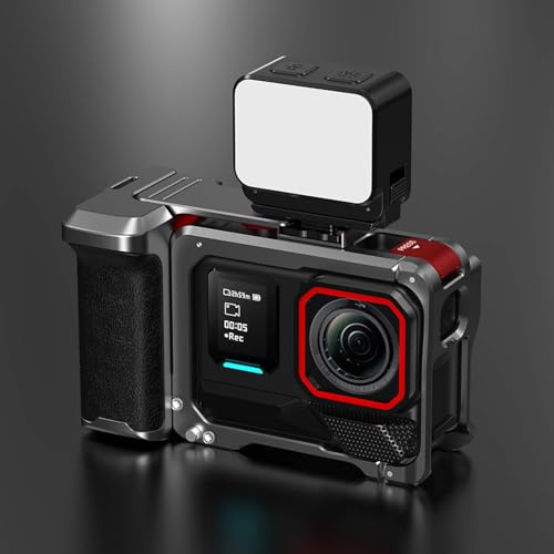Aluminiowa klatka ochronna Allo Akcesoria Lekka rama obudowy z uchwytem ręcznym do Insta360 Ace Pro/Ace Pro 2