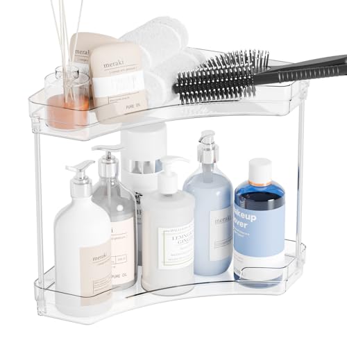 Yieach 2-Tier Corner Bathroom Sink Organizer