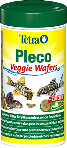 Tetra Pleco Veggie Wafers 250 ml - Mangime completo in wafer per un'alimentazione ottimale dei pesci erbivori che si nutrono sul fondo