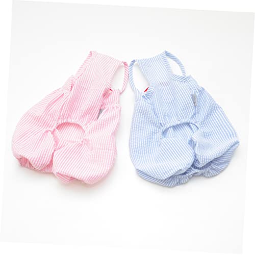 Pantalones disfraz para perros talla M color rosa miniatura 2