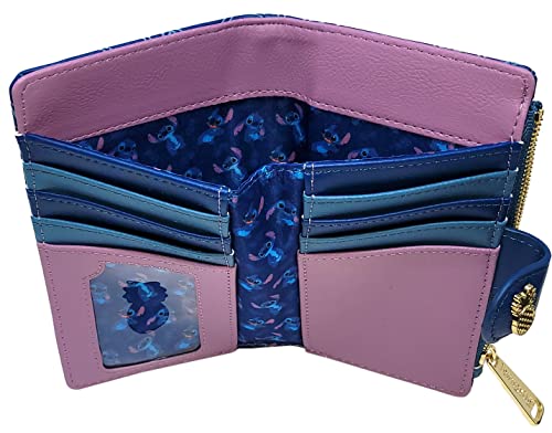 Loungefly Disney Stitch Wallet Snap Flap Clutch, Multicolor