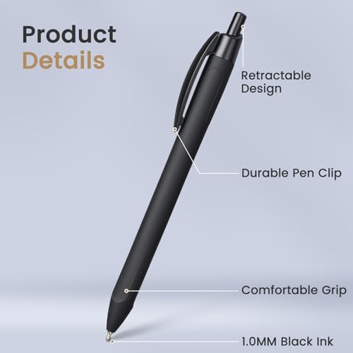Stylos à bille rétractables pour prise de notes fluide en réunion et cours