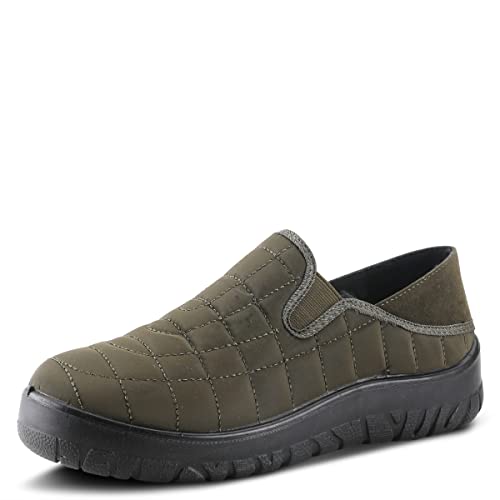 Image of Flexus Spring Step Mella Slip on Shoes for Women - Waterproof Nylon Loafer with Snow Grip Clip - Comfortable Ladies Shoes for Outdoor
