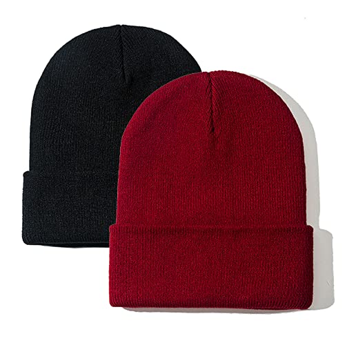 Image of NPJY Unisex Beanie for Men and Women Knit Hat Winter Beanies