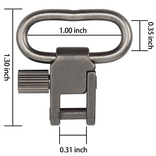 Image of VVAAGG Sling Swivel Mount 1 1.25 1.5 inch Two-Point Sling Attachment Clips