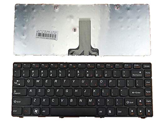 Image of Laptop Keyboard Compatible for Lenovo G470 V470 B470 B490 G475 B475E B480, M495, M490, P /N 250011670, Black