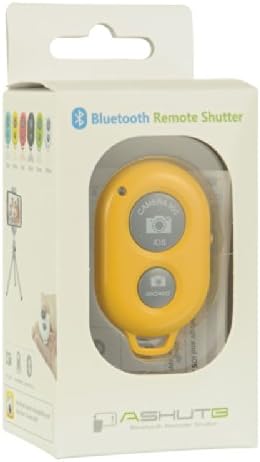 Bluetooth Wireless Remote Control Camera Shutter Release Self Timer for IOS Android Smartphone Tablet Iphone 5 5s 5c 4s 4, Ipad 5 4 3 Ipad Air Mini, Sony Xperia, HTC New One and X, Samsung Galaxy S3 S4 S5 Note 1 2 3 Galaxay Tab 2 Note8 10.1, Google Nexus 4 5 7 & all Bluetooth Compatible Products (Yellow)
