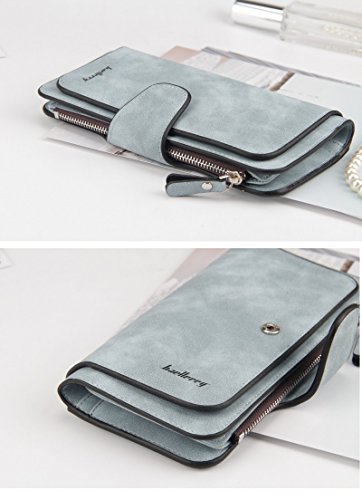 Manyip Lederen damesportemonnee tassen dames portemonnee damesportemonnee, portemonnee credit card etui portemonnee, RFID-diefstalbeveiliging. Kies het materiaal van de afscherming, E - Image 3