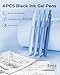Four Candies Blue School Supplies, Gel Pens with Black Ink, Correction Tapes,Pastel Highlighters, Mechanical Pencils, Sticky Notes, Index Post for Bible Study Stationary College Essentials