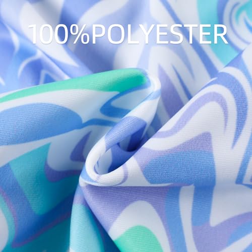 Image of Toddler Girls Long Sleeve Swimsuits Girl Swimwear Little Girls Swimsuits 2 Pieces Toddler Rash Guard Swimsuit Print