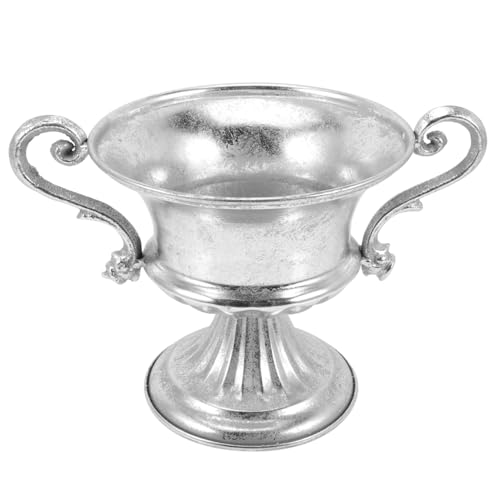 Vintage Iron Flower Vase Decorative Banquets Cup Vase for Home