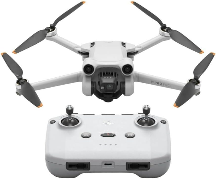 DJI Mini 3 Pro 1/1.3-Inch Sensor Ultra-Lightweight Foldable Drone with Tri-Directional Obstacle Sensing, True Vertical Shooting and APAS 4.0, Includes RC-N1 Remote
