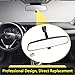 10.6'' Rear View Mirror, Compatible with Jeep Wrangler Nissan Rogue Altima Toyota Corolla Camry Tacoma Kia Optima Soul Sorento Ford F150 Focus Honda Civic Accord And More Interior Rearview Mirror