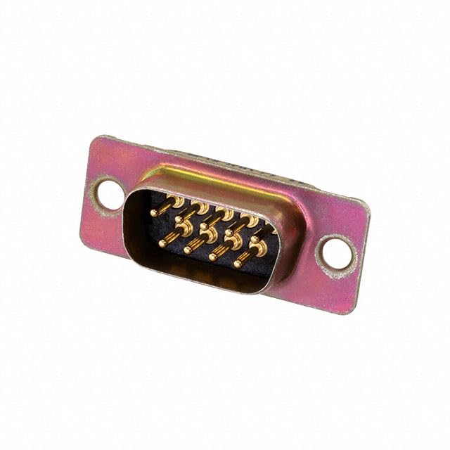 ITT Cannon, 130774-0120-MS, D-Sub Connector - Plug - Male Pins - 9 Positions - 2 Rows - MIL-C-24308 Series - 7.5A - Solder Cup - Panel Mount. (5 Item/s)
