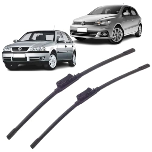 Par de Palhetas Limpador de Para-brisas Dianteiros para Volkswagen Gol G2, G3, G4 (2013 a 2018). Par
