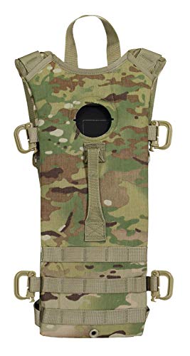 Tactical MOLLE Hydration Carrier, GI, Holds 3 Liter/ 100oz Bladder (Sold Separately), Great for Hiking, Cycling, Camping, Running, Hunting (Multicam)