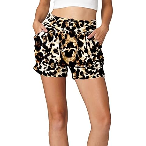 Conceited Women's Harem Style Shorts with Pockets Cover