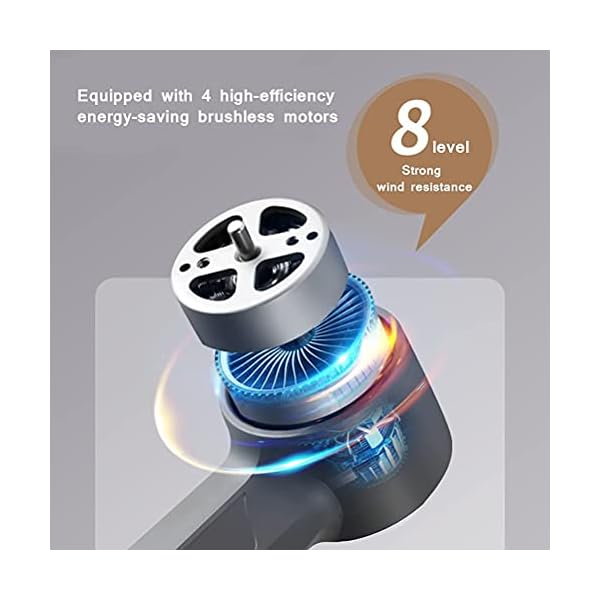 FMHCTN GPS-Drohnen mit 120 Grad; Weitwinkelobjektiv, GPS-Drohne mit 6K HD-Kamera, Drohne für Erwachsene mit 90 Grad; ESC-Kamera, Quadcopter mit Brushless-Motor, mit 2 Batterien, Aufbewahrungstasche – Bild 8