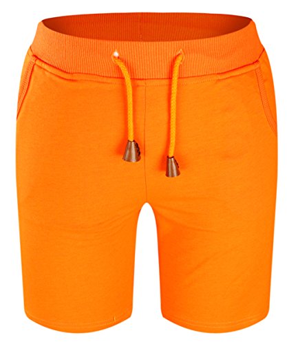 Pantalón corto Integrity's Home para niño de 10-11 años en color rojo naranja