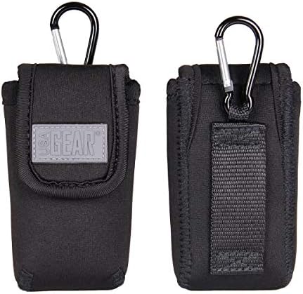 USA GEAR Universal Flip Phone Case Holster with Belt Loop, Carabiner Clip, and Easy Access Cover - Compatible with Jitterbug Flip, Alcatel GO, Alcatel MyFlip, LG B470, Tracfone My Flip 2, and More