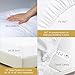 Luxury 100% Egyptian Cotton Queen Sheet Set - 1000 Thread Count - 4 PC Deep Pocket Fitted and Flat Sheets, Soft, Extra Cooling Long Staple Hotel-Quality Bedding with Sateen Weave - Ivory