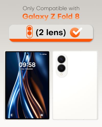 Image of TOCOL 2 Pack for Samsung Galaxy Z Fold 8 Camera Lens Protector