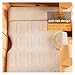 QLASDVUE Car Air Bed Inflatable Travel Bed Mat Rear Fit for Seat Sleeping Pad for Cars Sedans Portable Air Mattress for While Traveling Universal(Gray)
