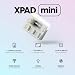 Pulsar Gaming Gears LAB XPAD MINI Gaming-Tastatur mit 3 Tasten, 8K Abfragerate, 0,1 ms niedrige Latenz, LCD-Display, Magnetschalter, RGB (Mini, Weiß)