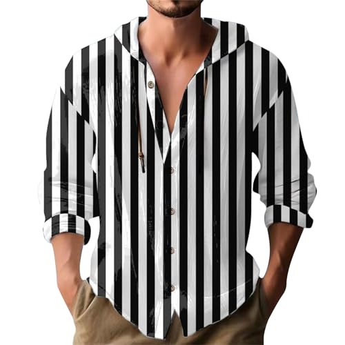 Sweat à capuche rayé homme fini les hauts ternes avec ce style noir