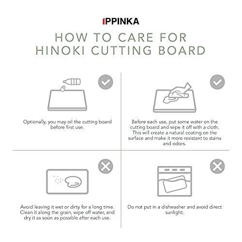 Tabla de cortar de madera Hinoki japonesa, grande miniatura 4