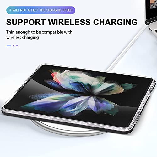 Coque arrière rigide transparente pour Samsung Z Fold 4 en voyage