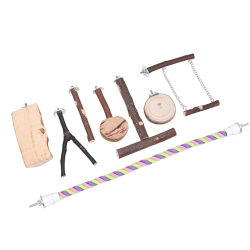 Jouets pour oiseaux de petite taille Aramox ensemble de perchoirs suspendus - 5