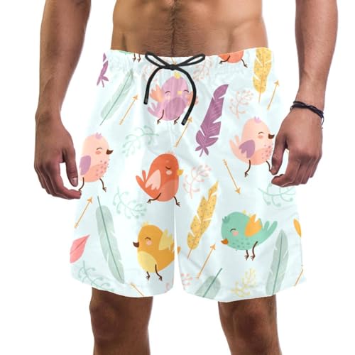 Swim shorts plumes d'oiseaux idéal pour la plage
