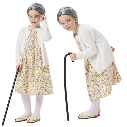Disfraz niña Abuela para 100 Días de Escuela miniatura 2