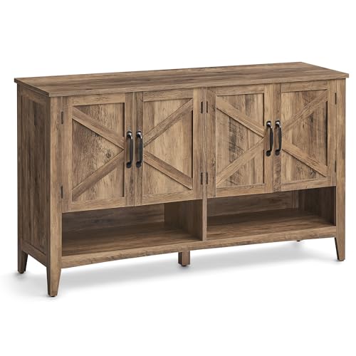 SONGMICS VASAGLE Meuble, Organisateur à 3 Niveaux, Chaussures, Style Campagne Moderne, Armoire Indépendante avec Étagère Réglable, 35 x 80 x 70 cm, Entrée, Marron Miel LBC039B01, 120L cm