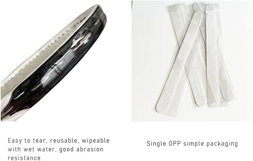 Miniatura 4 de Protectores de cabeza de raqueta de tenis transparentes para raquetas de tenis, cinta adhesiva para cabeza de raqueta de tenis, protección de