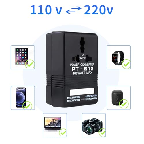 Autotron Voltage Converter, 110V To 220V Step-Up & Down Power Two-Way Conversion Voltage Converter Transformer For Travel thumb #5