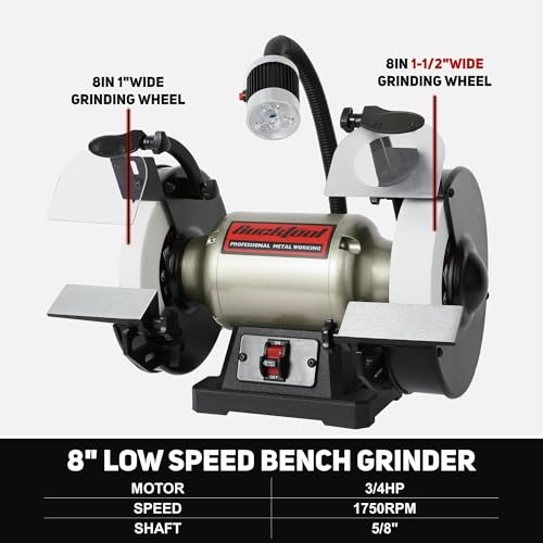 BUCKTOOL 8 Inch Low-Speed Grinder