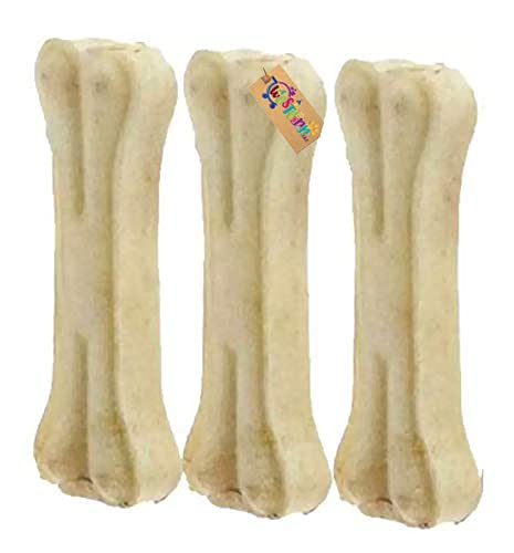 Western Era All Life Stages Pressed Rawhide Bone Treat For Healthy Dog Chew (10 Inch) (Pack Of 1Kg Bones)