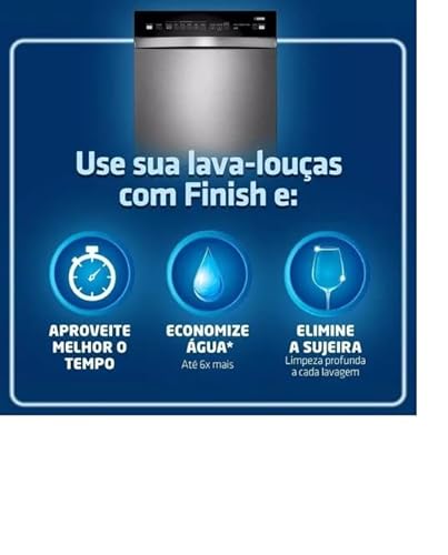 Kit 2 Pacotes de Detergente para Lava Louças Finish em Pó 2,5kg (cada)