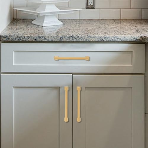 KOMOTIA 10 Pack 6-1/4 Inch Cabinet Pulls Champagne Bronze Kitchen Cabinet Handles Zinc Alloy Drawer Pulls Solid Cabinet Hardware by KOMOTIA - Image 5