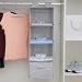 MaidMAX Organizador para Armario con Cajón, Estantería Colgante de Tela, Organizador Colgante...