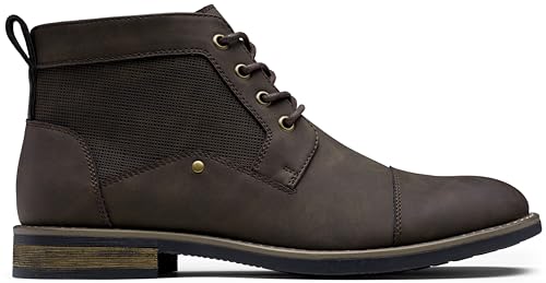 Image of Jousen Mens Boots Retro Casual Boots for Men Cap Toe Boots for Men