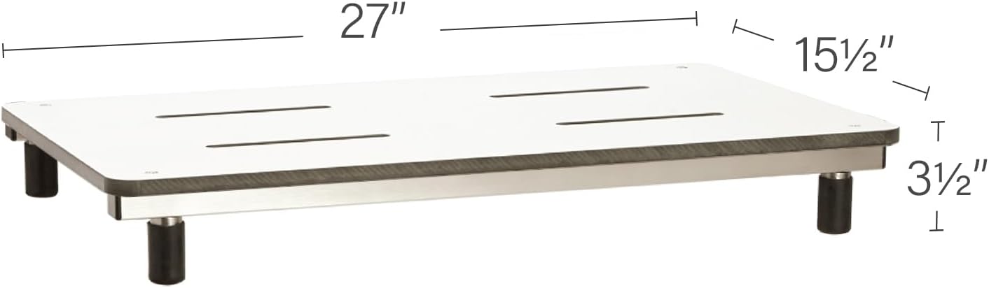 Seachrome Removable Tub Seat, Bridgeport 27-Inch x 15-1/2-Inch, White Phenolic