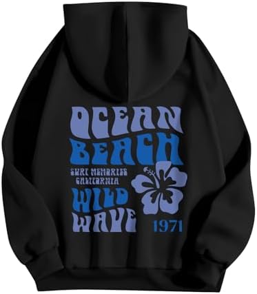 Women'S Oversize Hoodie Sweatshirt Draw Rope Pullover Student College Coat With Pockets